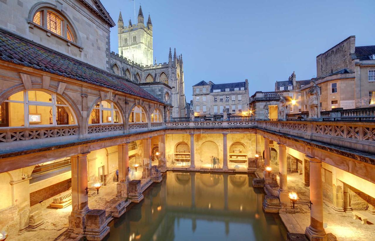 바텐 하우스 호텔 바스 외부 사진 The Roman Baths in Bath